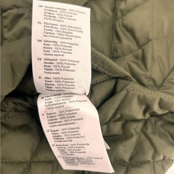 Barbour Ombersley quilted jacket Barn Jacket US 4 Olive Green  NWT - Picture 9 of 13